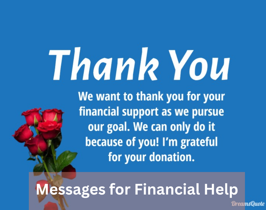 Messages for Financial Help 

