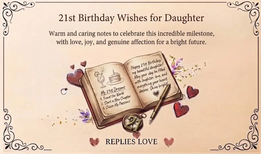 21st Birthday Wishes for Daughter