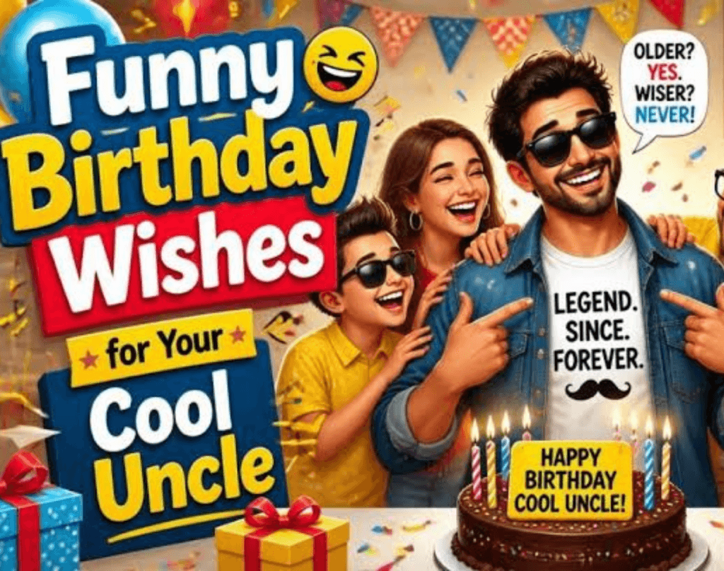 Funny Birthday Wishes for Your Uncle to Make Him Smile 4 _Funny Birthday Wishes Based on Relationship