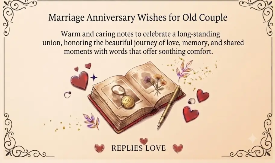 Marriage Anniversary Wishes for Old Couple