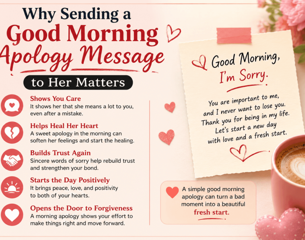 Good Morning Apology Messages That Heal Hearts 3 Why Sending a Good Morning Apology Message to Her Matters