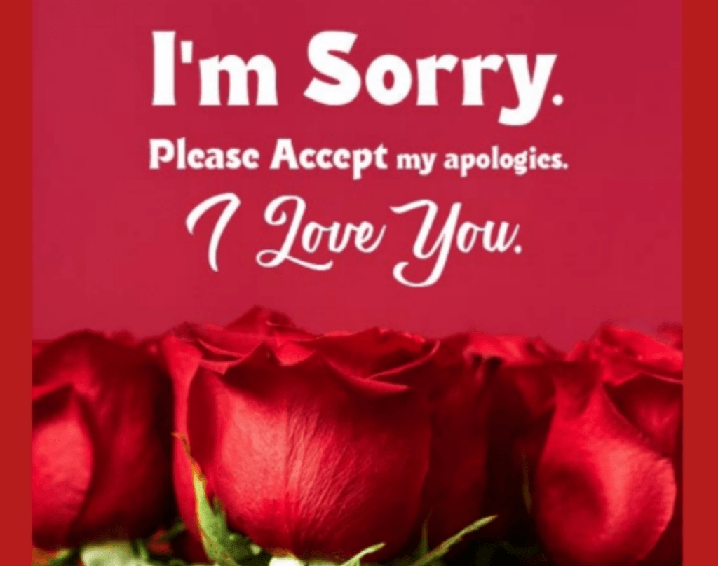 Apology Love Letters