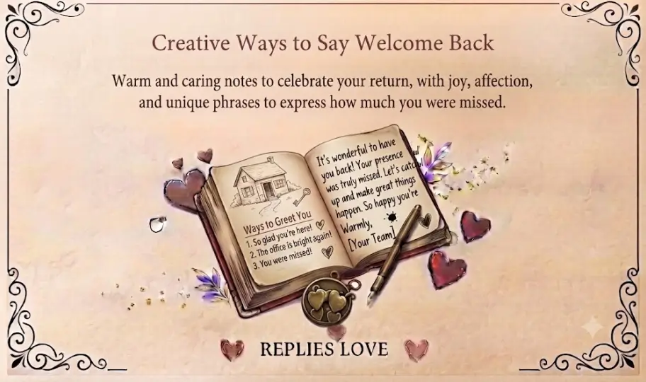 Creative Ways to Say _Welcome Back_