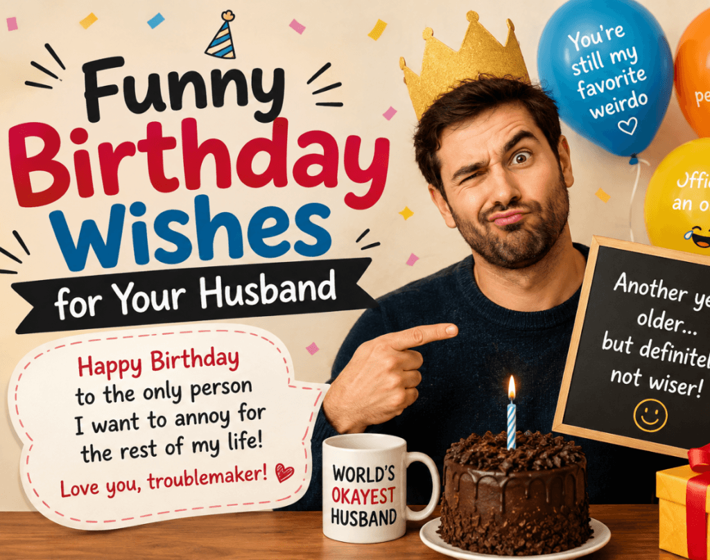 Birthday Message to a Loving Husband from the Heart 6 Funny Birthday Wishes for Your Husband