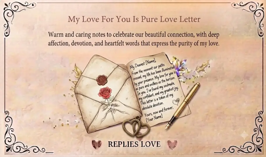 My Love For You Is Pure Love Letter